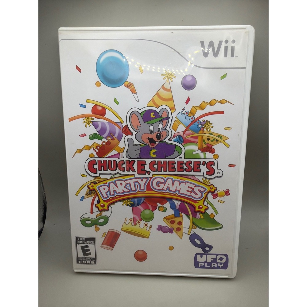 Chuck E. Cheese's Party Games Nintendo Wii UFO Interactive 18 Games‎ in 1